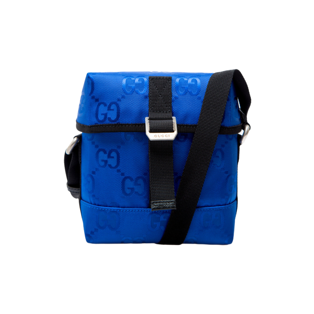 Bolsa Tiracolo Gucci Off The Grid Econyl Monogram Azul