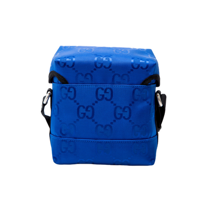 Bolsa Tiracolo Gucci Off The Grid Econyl Monogram Azul