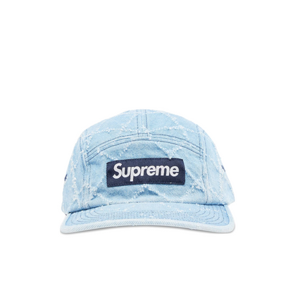 Supreme Punched Denim Camp Cap 'Washed Indigo'